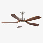 Lunet Ceiling Fan Light with LED, Modern Wooden Blades, 42" & 52" Options