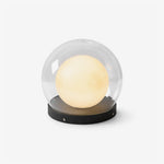 Luna Dome Outdoor Table Lamp – Minimalist Sphere with Protective Glow