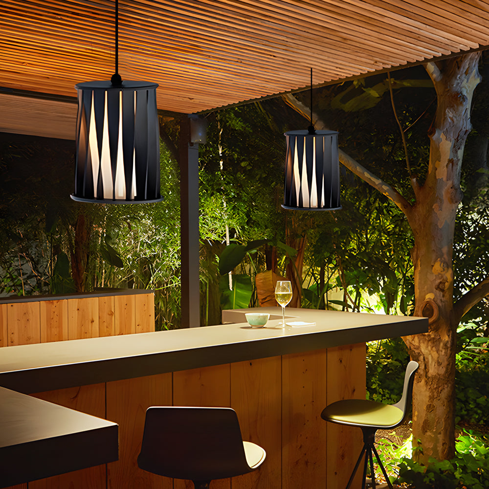Semi Flush Outdoor Ceiling Light – Waterproof Aluminum LED Pendant
