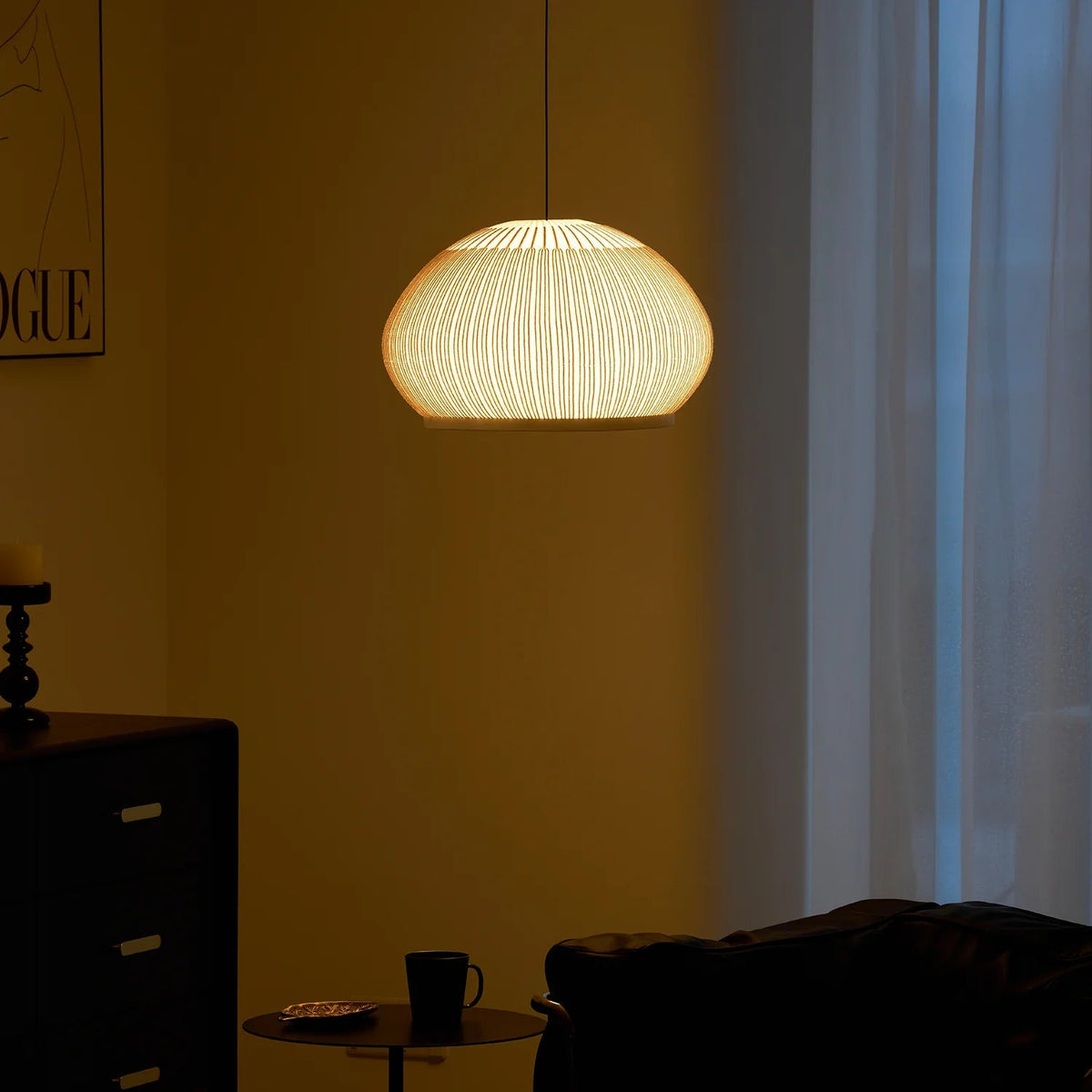 Woven Lantern Pendant Light