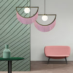 Pink Tassels Creative Led Pendant Light Li001998