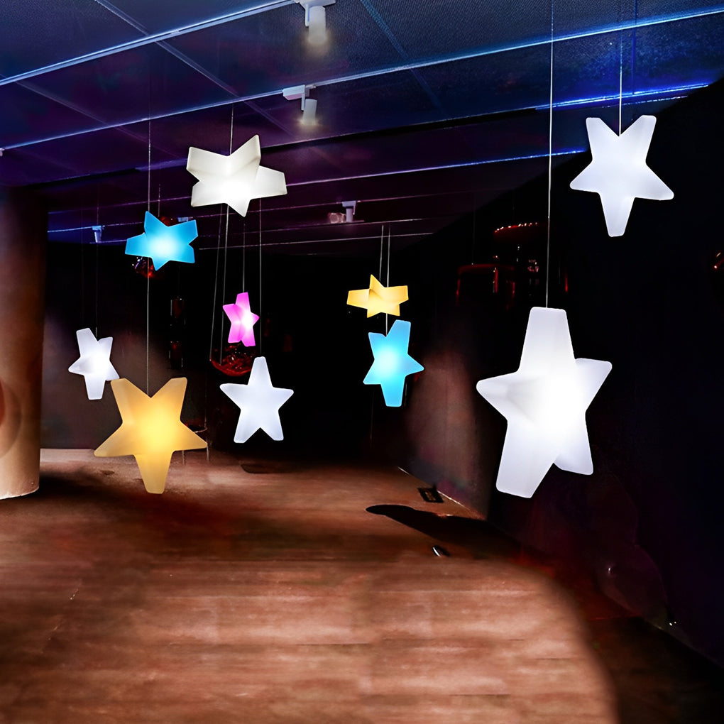 LED Star Ornament Lights – Modern Rechargeable Holiday Decor