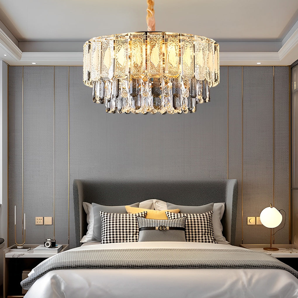 Round Crystal Postmodern Chandelier Light Ha092896