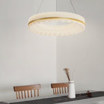Simple Circle Clouds Ring Three Step Dimming Led Modern Chandelier