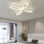 Led Flush Mount Flower Shaped Acrylic Ceiling Light White Gray Ceiling Lighting Fixture For Living Room
