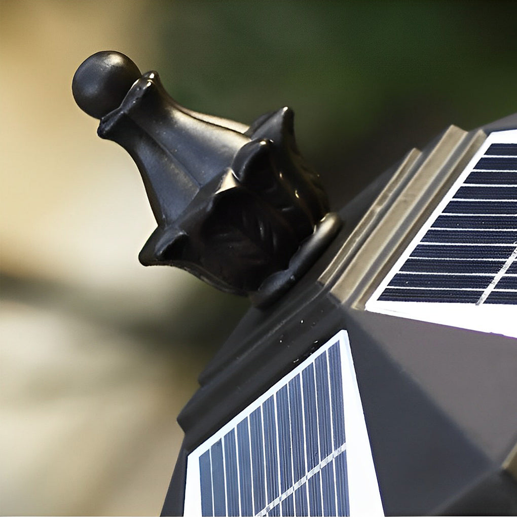 Retro Grilles Solar Fence Post Light Ha080730