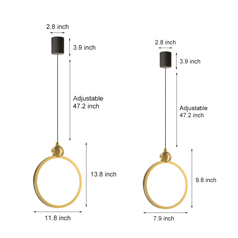 Minimalist Ring Modern Pendant Light Ha098363