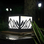 Mountain Scenery Solar Fence Post Lights Ha080149