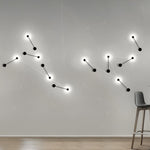Line Led Black Nordic Wall Art Light