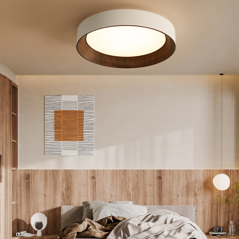 Round Modern Wood Ceiling Light Li002618