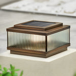 Square Modern Solar Fence Post Light Ha091706