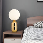 Modern Big Glass Global Ball Led Accent Table Lamp
