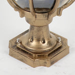 Vintage Outdoor Pier Mount Post Light With Glass Globe