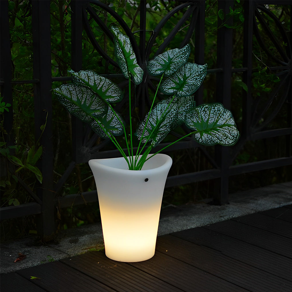 Waterproof Luminous Flowerpot Solar Light Ha099047