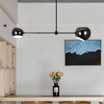 Geometric Linear Electroplating Chandelier Hanging Ceiling Lights