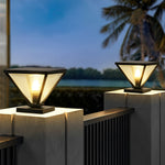 Geometric Shape Solar Fence Post Lights Li002413
