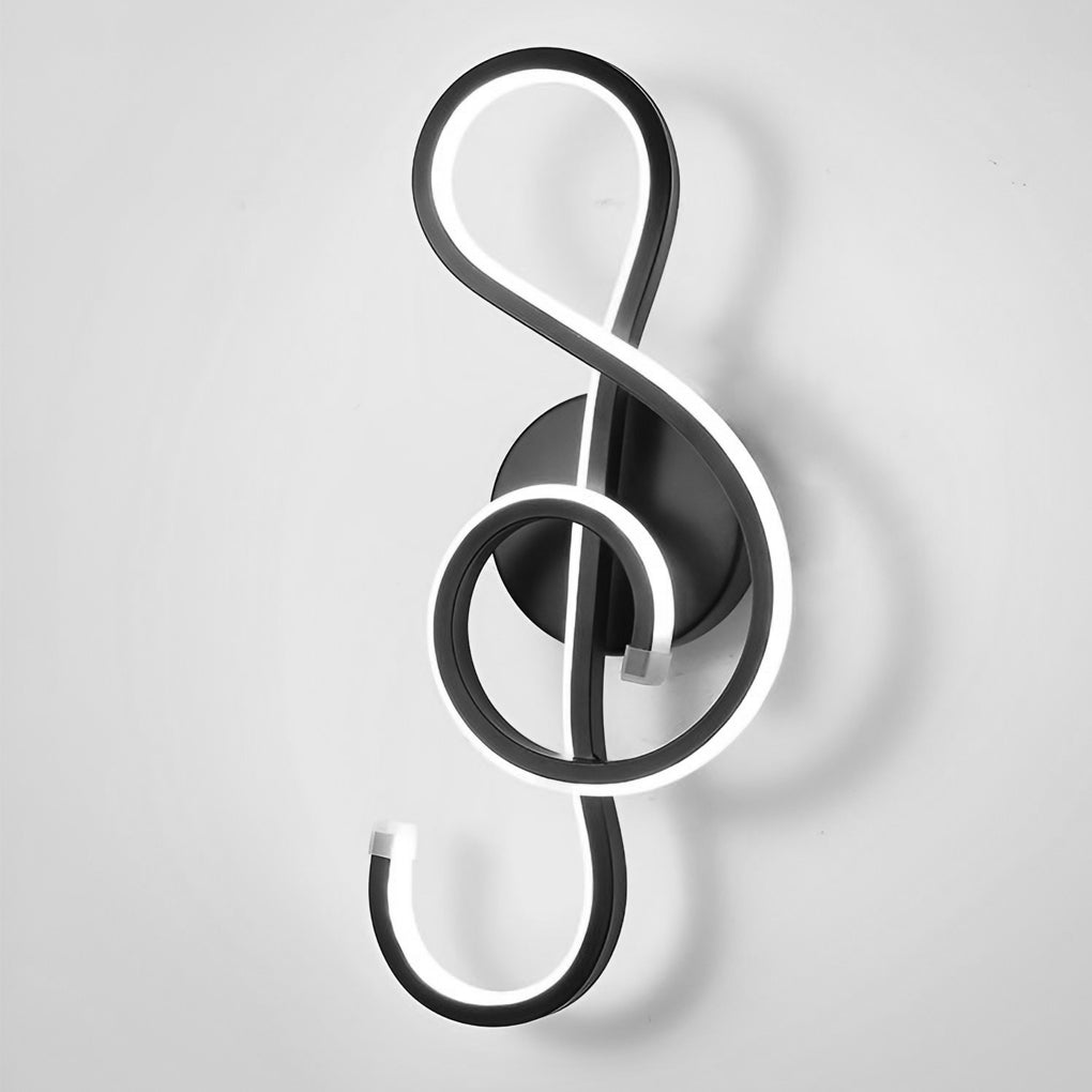 Musical Note Shaped Electroplated Wall Sconce