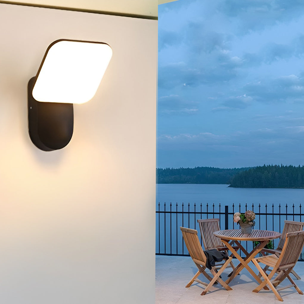 Square Led 12W Waterproof Modern Outdoor Wall Lamp