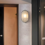 1 Light Retro Industrial Oval Round Outdoor Wall Lights Wall Lamp