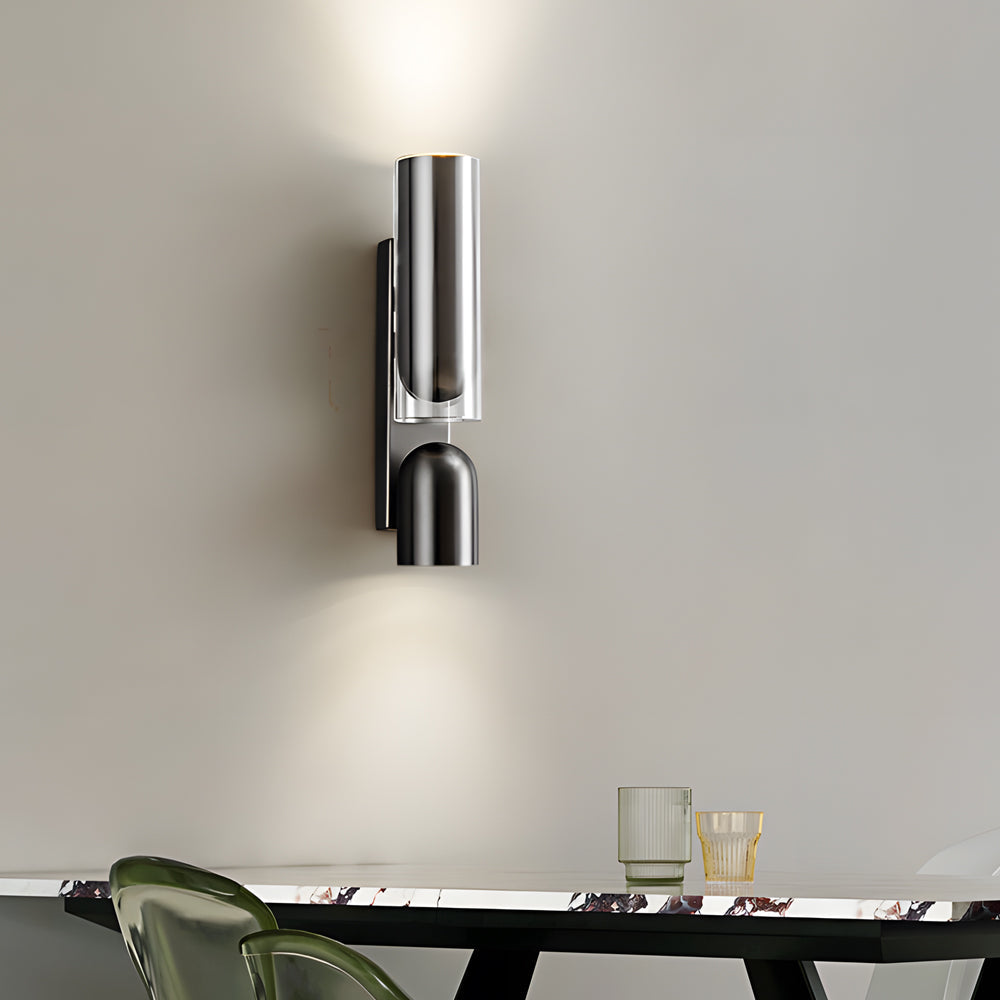 Simple Iron Cylinder Adjustable Up And Down Lighting Modern Wall Lamp