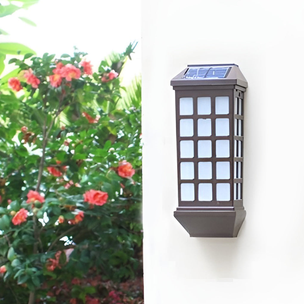 Solar Led Light Controlled Motion Sensor Modern Outdoor Wall Lamp