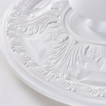 19 7 Inch Round Gypsum Relief Dimmable Led Flush Ceiling Light