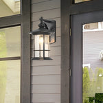 Retro Black American Garden Wall Lamp Ha076234