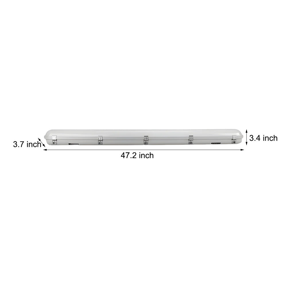 47 Inch Led White Vapor Tight Fixture Flush Mount Ceiling Light 3000K 5000K 6500K