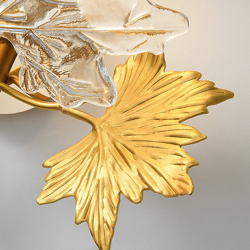 Maple Leaves Glass Wall Lamp Li002587