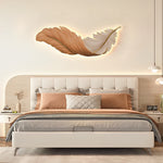 Feather Wall Lamp Art Deco LED Sconce for Modern Interiors