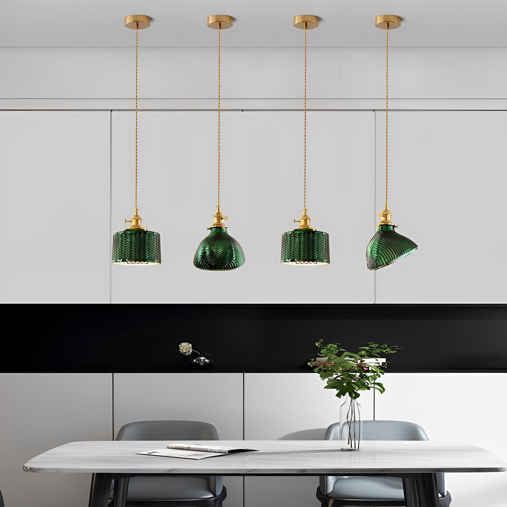 Green Retro Pendant Lights Ha077820