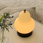 Glass Pear Led Table Ambient Lamp With Touch Switch