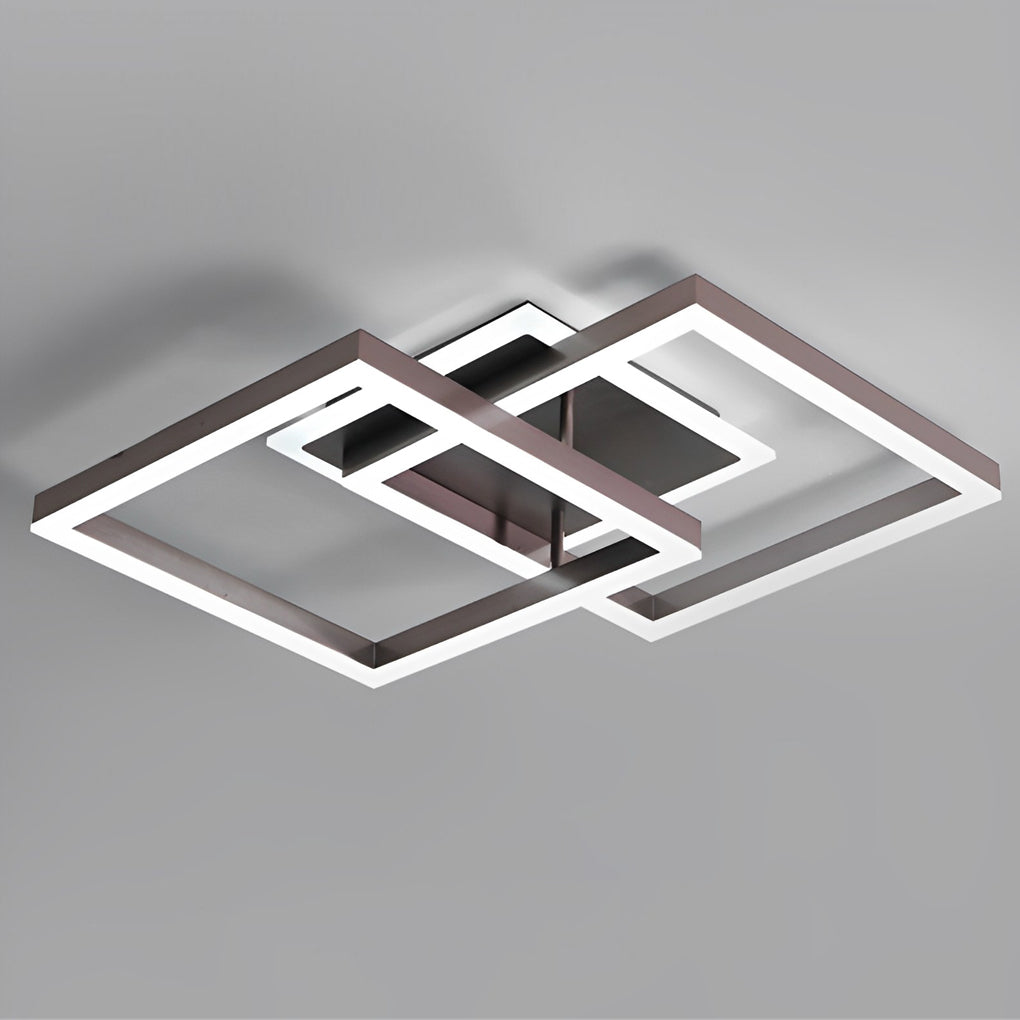 Square Overlapping Ceiling Light Fixture Ha077621