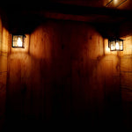 Lantern Shaped Glass Waterproof Modern Wall Sconce