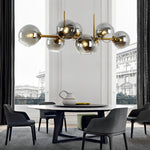 Glass Shade Led Postmodern Chandelier Ha089403