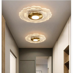 Modern Geometric Grain Ceiling Light