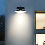 Solar Motion Security Light 3 Head Outdoor Led Wall Fixture With Motion Sensor