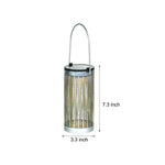 7 3 Inch H Metal Cutout Solar Portable Hanging Lantern