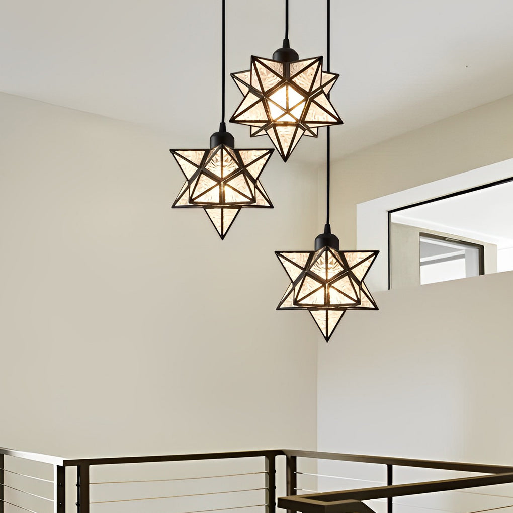 Five Pointed Star Pendant Light Ha091764