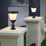 Round Modern Solar Fence Post Light Ha076261