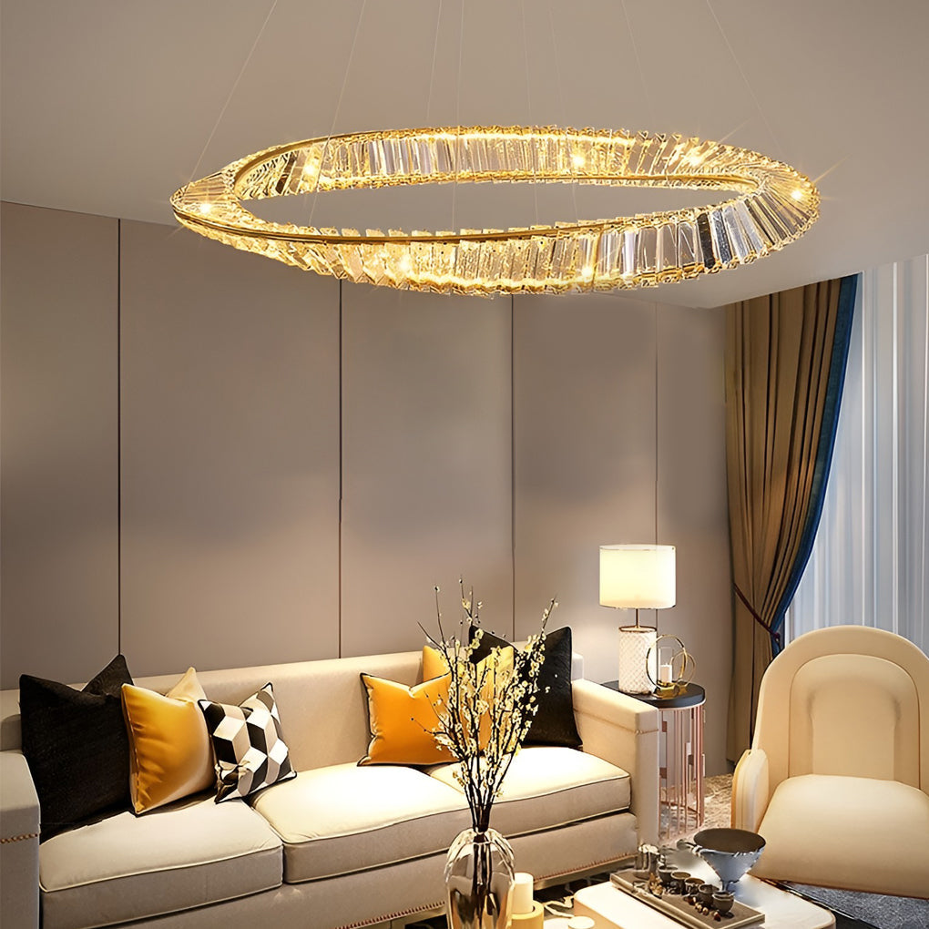 Creative Ring Modern Crystal Chandelier Li001965
