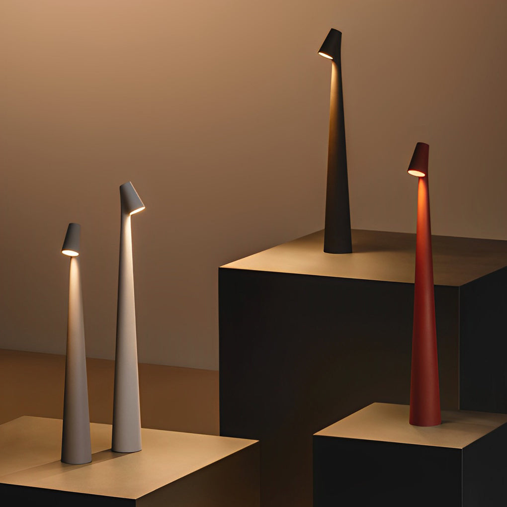 Modern Conical Stem Accent Table Lamp Led