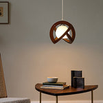 Simple Wood Japanese Pendant Light Li002661