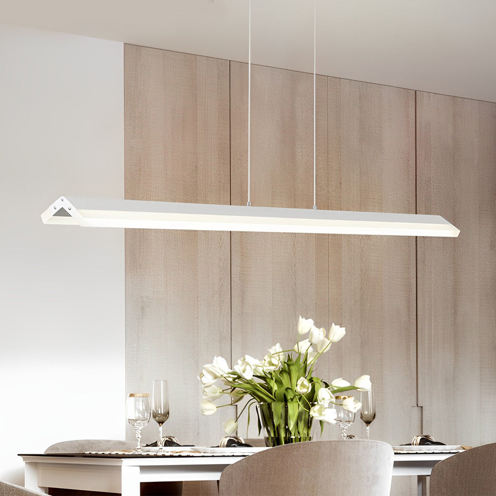 Modern Linear LED Pendant Light for Dining Room and Living Room