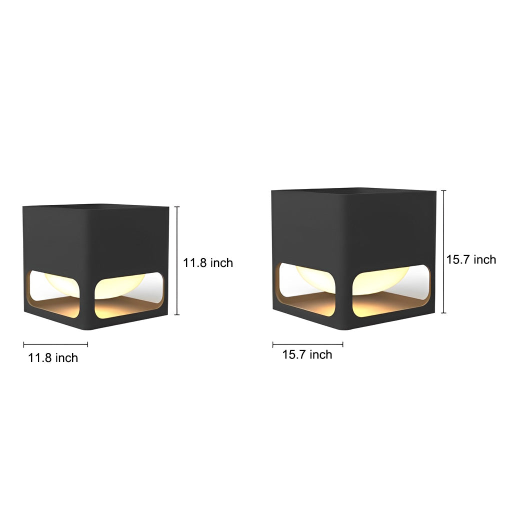 Square Outdoor Fence Post Light Ha093081