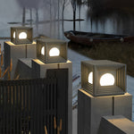 Square Solar Fence Post Light Ha092534