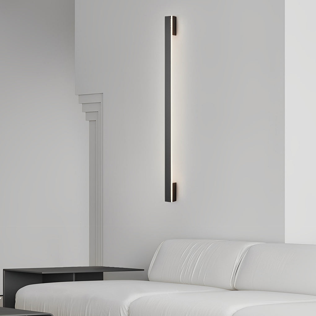Copper LED Linear Wall Sconce with Three-Step Dimming for Modern Interiors