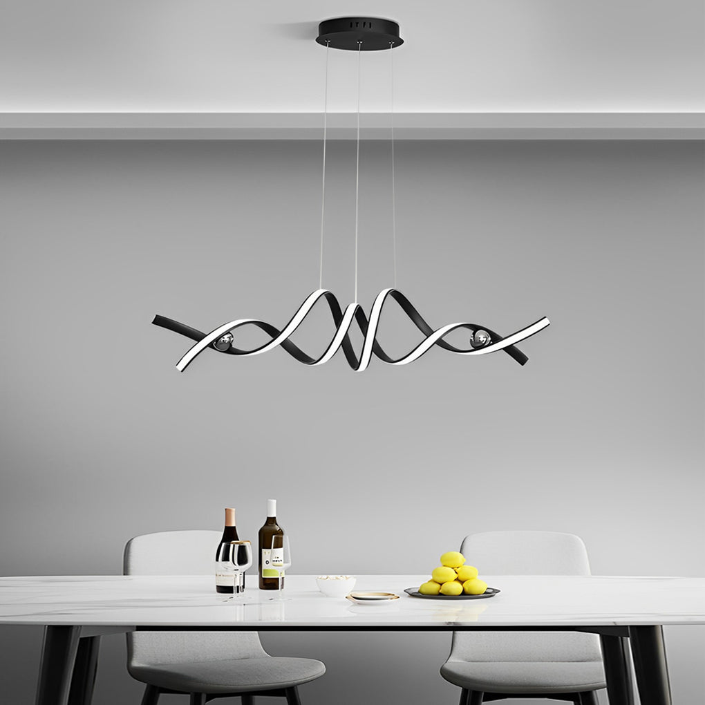 Wave Strip Twisted Creative Pendant Light Ha081811