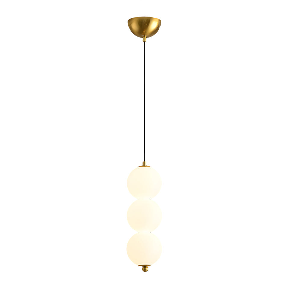 Modern Round String Vertical Balls Pendant Lamp Dimmable Led Chandelier