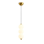 Modern Round String Vertical Balls Pendant Lamp Dimmable Led Chandelier